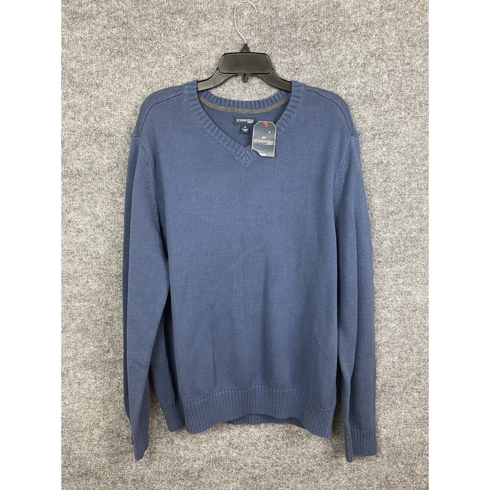 St Johns Bay Sweater Men's XL Blue‎ 100% Cotton Long Sleeve NWT Brisbane